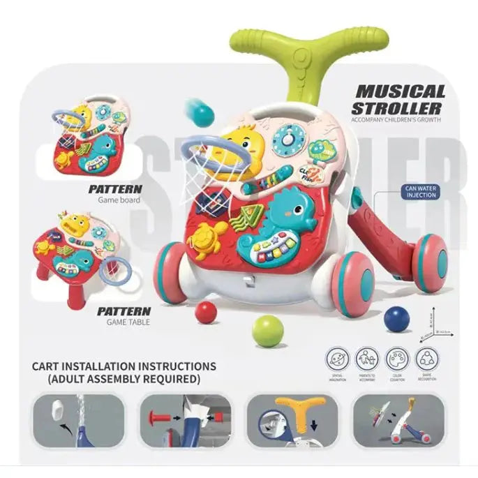 Music Stroller Toy – Multifunctional Baby Walker - MAQMarketUAE