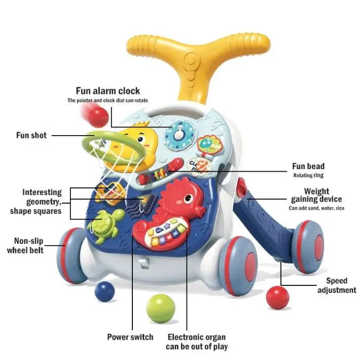 Music Stroller Toy – Multifunctional Baby Walker - MAQMarketUAE