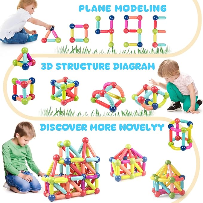 Magnetic Sticks DIY Building Blocks - MAQMarketUAE