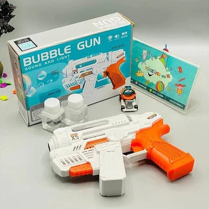 Bubble Gun With Sound & Light Toy - MAQMarketUAE