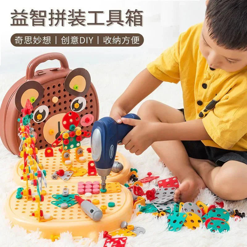 DIY Screw Puzzle Suitcase Toy - MAQMarketUAE