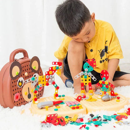 DIY Screw Puzzle Suitcase Toy - MAQMarketUAE