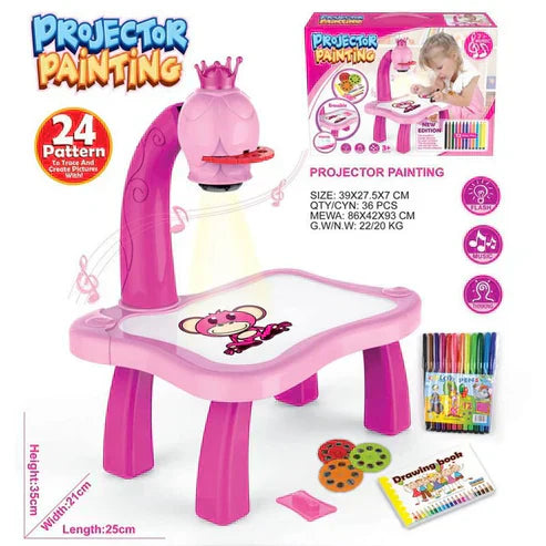 LED Projector Art Painting Table for Kids - MAQMarketUAE