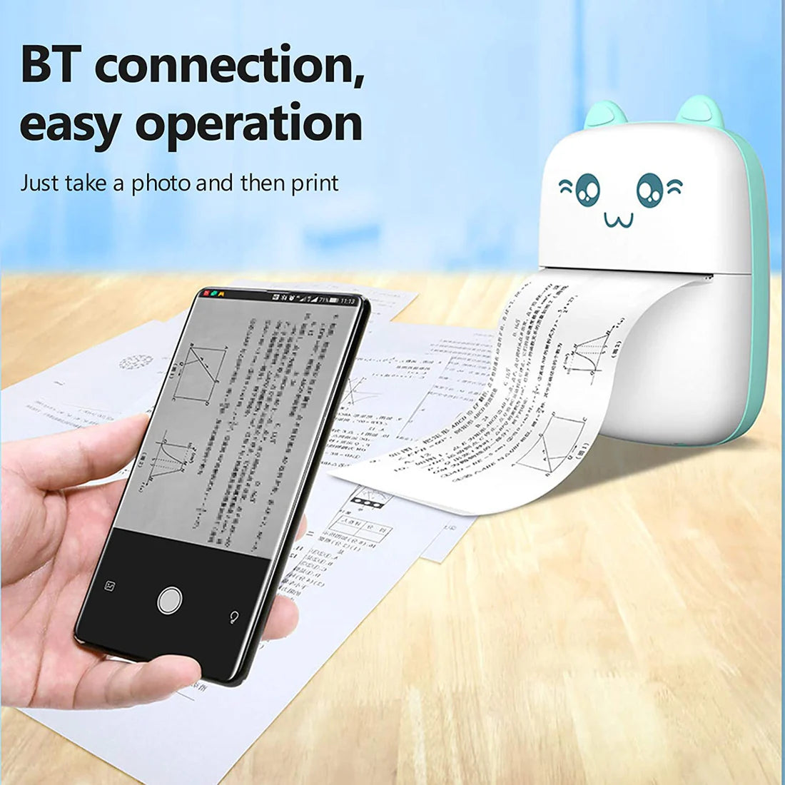 Portable Mini Pocket Printer BT Thermal Printer - MAQMarketUAE