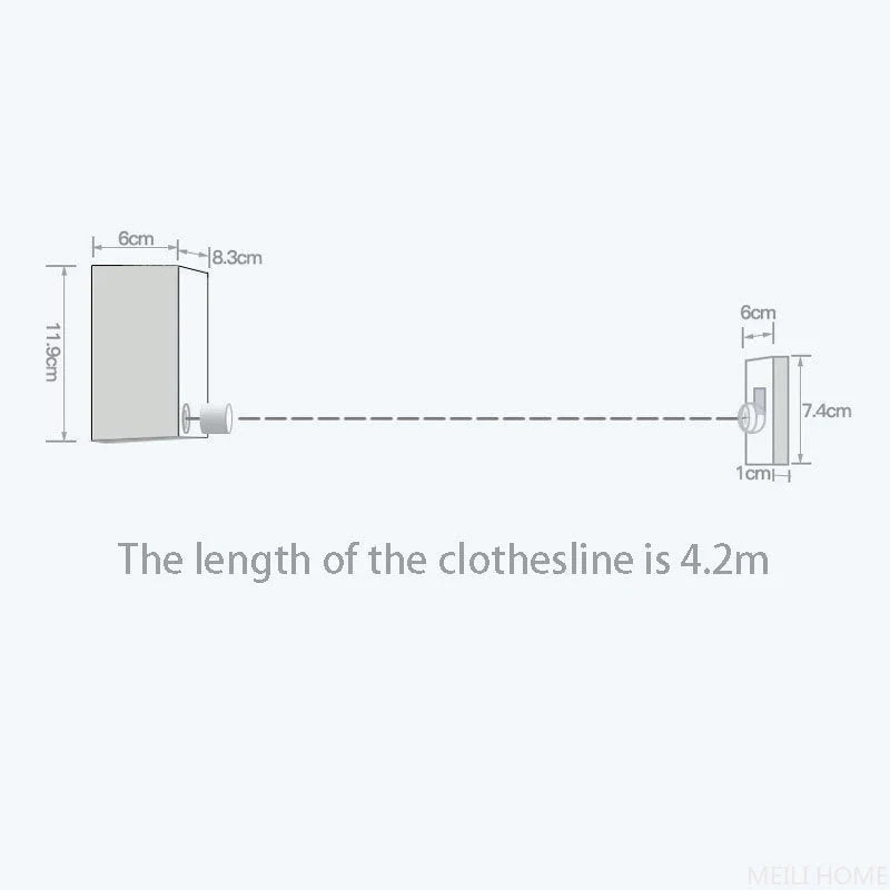 Telescopic Clothesline Clothes Drying Rope - MAQMarketUAE